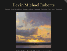 Tablet Screenshot of devinrobertsstudio.com